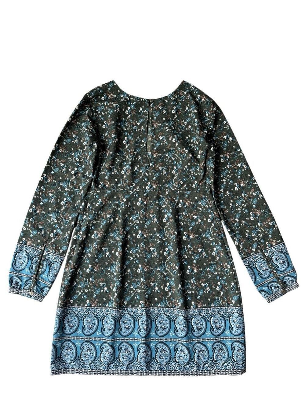 Abercrombie & Fitch Paisley Print Long Sleeve Mini Dress Size XS